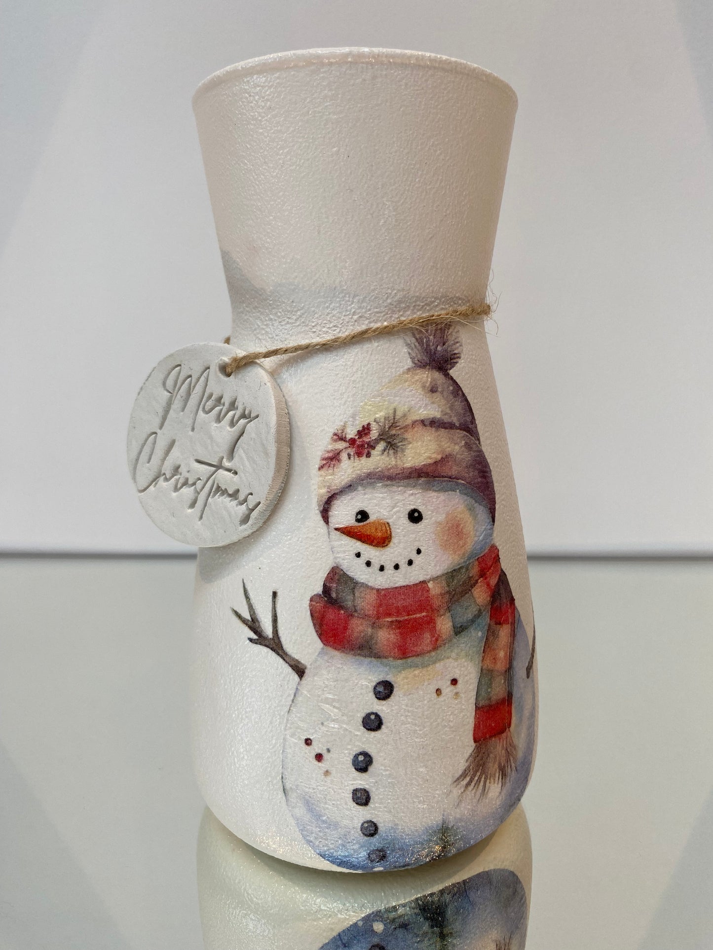 Snowman Vase