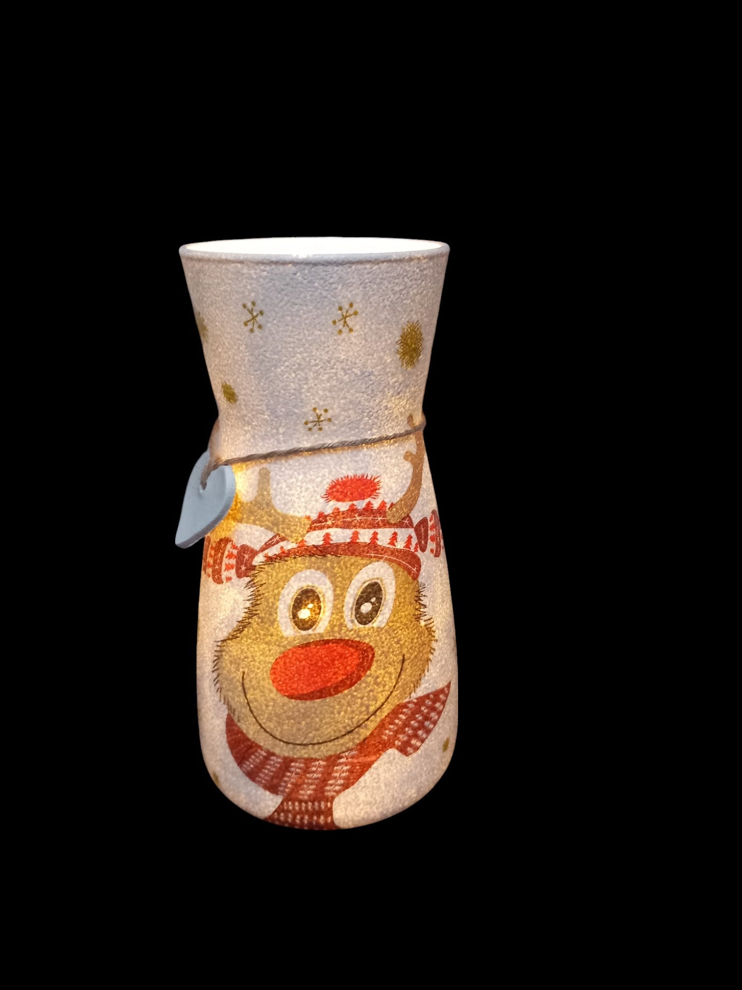 Jolly Reindeer Vase