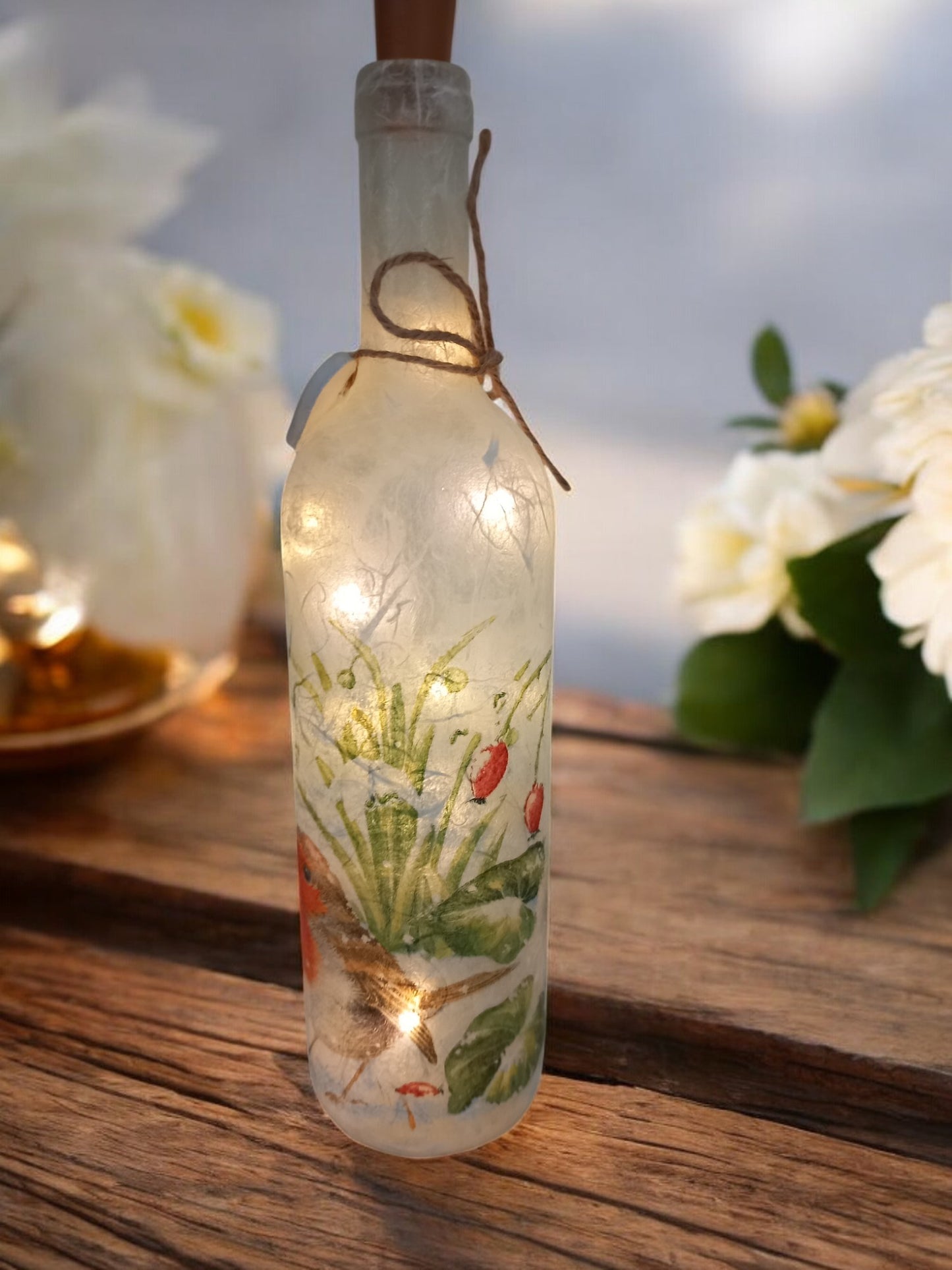 Light up Robin bottle