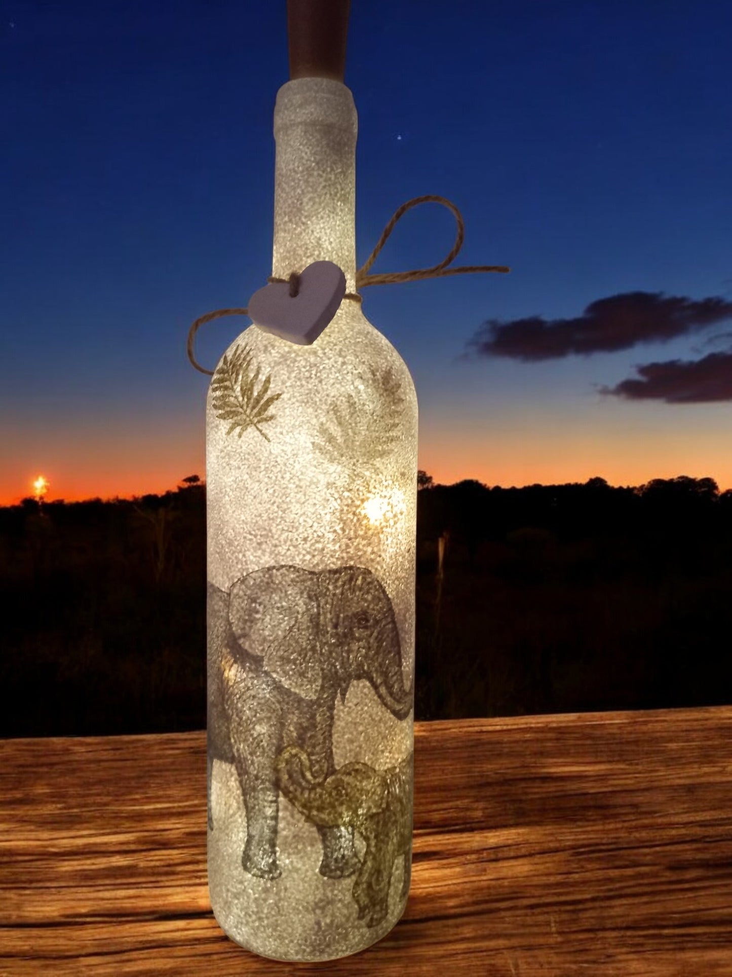 Elephant light up bottle