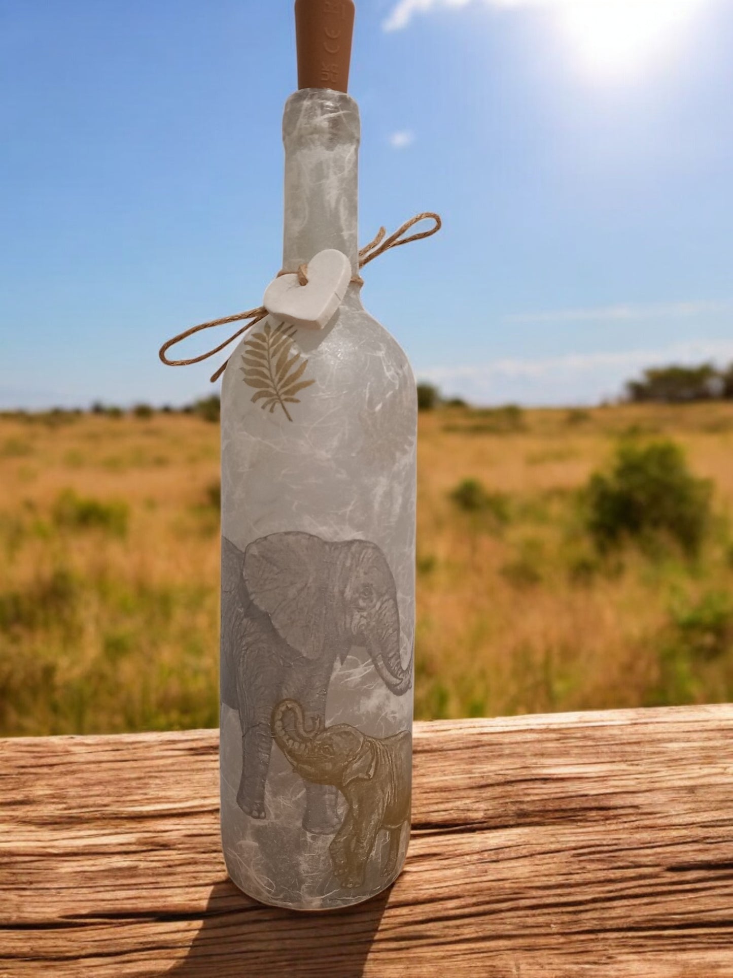 Elephant light up bottle