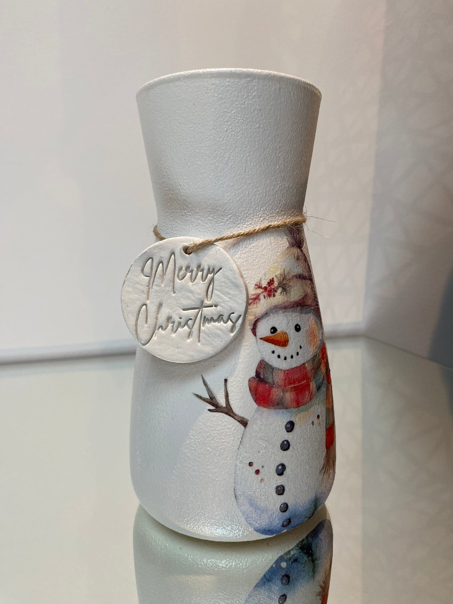 Snowman Vase