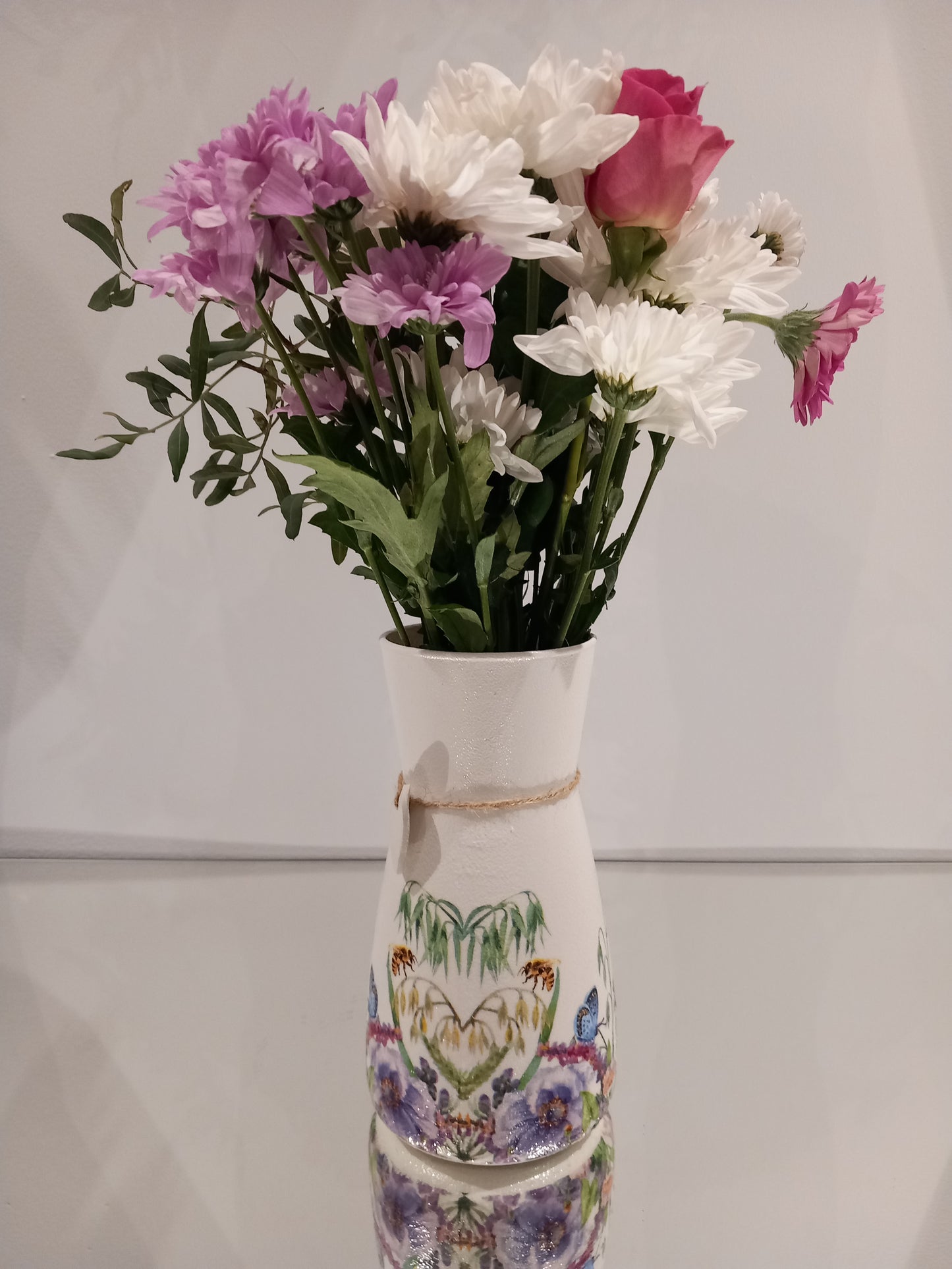 Bee, Butterfly and Flower Vase