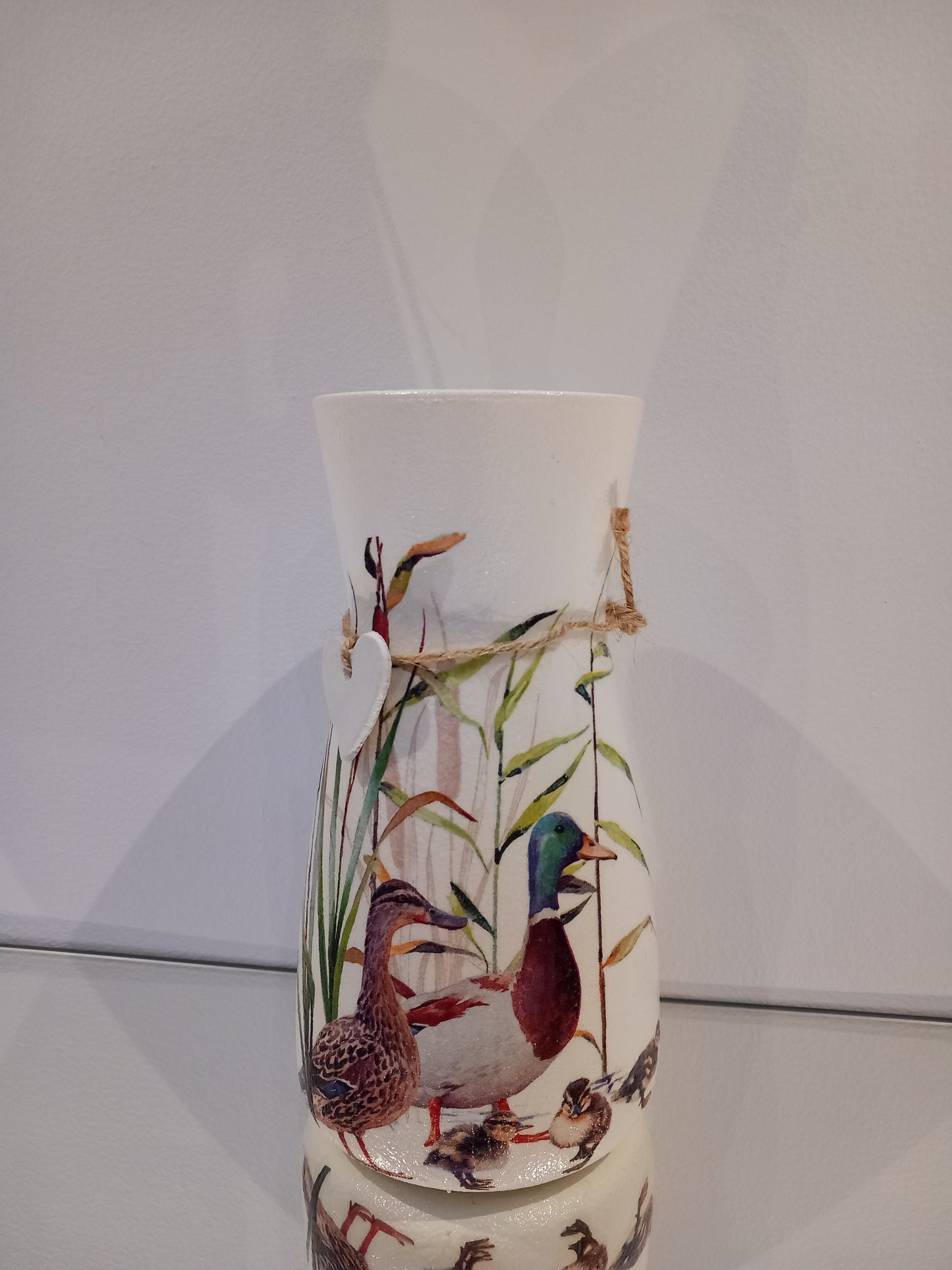 Ducks with Ducklings Vase