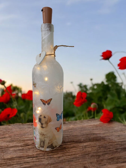 Labrador light up bottle