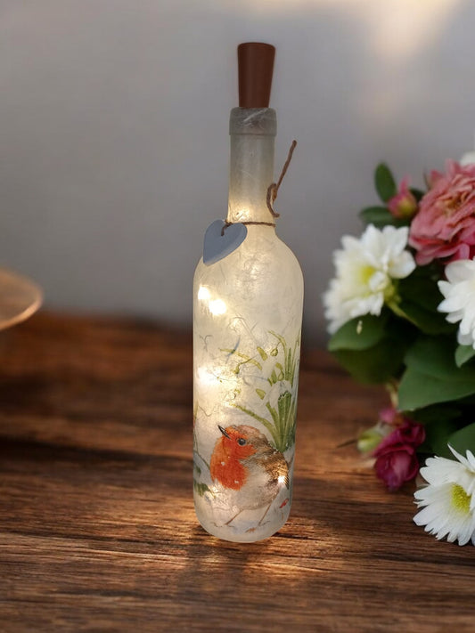 Light up Robin bottle