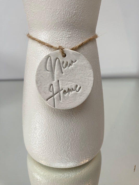 New Home Clay Tag