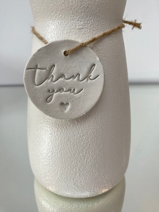 Thank You Clay Tag