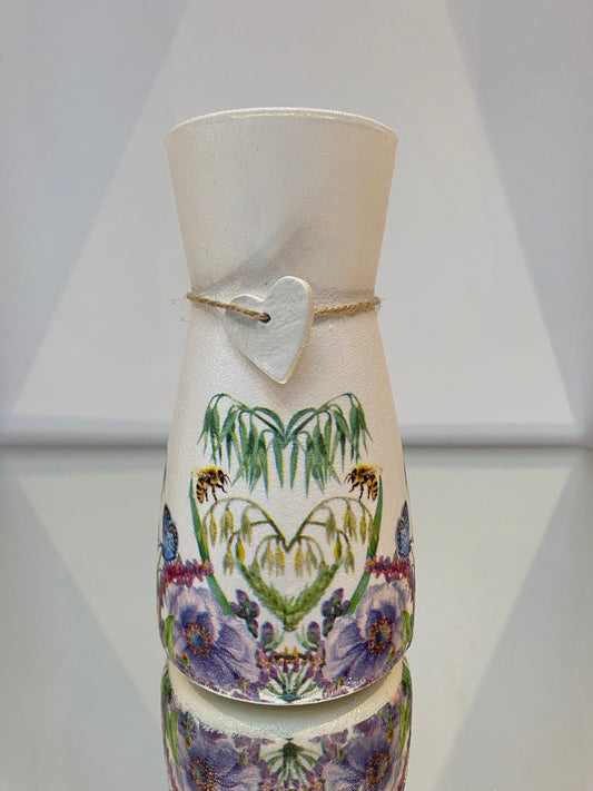Bee, Butterfly and Flower Vase