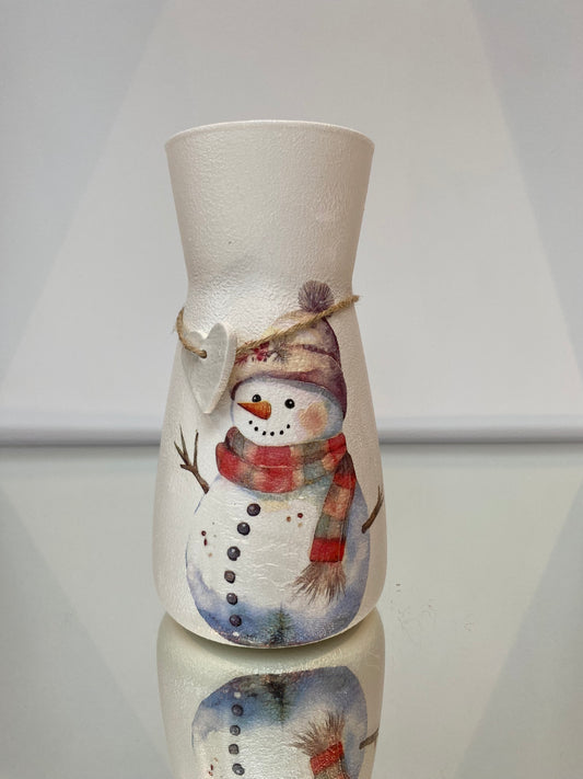 Snowman Vase